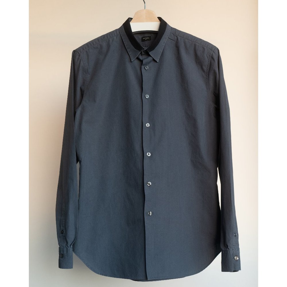 Paul Smith Men's Shirt Slim Fit Charcoal/Grey Sz M